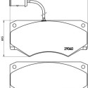Juego de 4 pastillas de freno BREMBO P A6 005