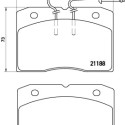 Juego de 4 pastillas de freno BREMBO P A6 009