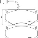 Juego de 4 pastillas de freno BREMBO P A6 013