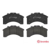 Juego de 4 pastillas de freno BREMBO P A6 015