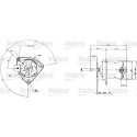 Motor eléctrico, ventilador del radiador