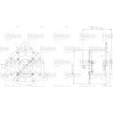 Motor eléctrico, ventilador del radiador