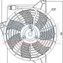 Ventilador, condensador del aire acondicionado