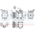 Compresor, aire acondicionado NISSENS 890129