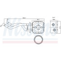 Radiador de aceite, aceite motor NISSENS 90685