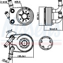 Radiador de aceite, aceite motor