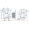 Radiador de aceite, aceite motor NISSENS 90902