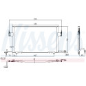Condensador, aire acondicionado NISSENS 94200