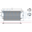 Condensador, aire acondicionado NISSENS 9485/6
