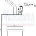 Filtro deshidratante, aire acondicionado NISSENS 95135