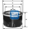 Filtro de aceite UFI 23.416.00