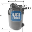 Filtro combustible UFI 24.061.01