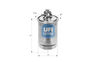 Filtro combustible UFI 24.365.01
