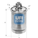 Filtro combustible UFI 24.391.00