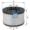 Filtro de aceite UFI 25.017.00