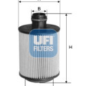 Filtro de aceite UFI 25.110.00