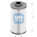 Filtro de aceite UFI 25.148.00