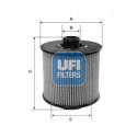 Filtro de aceite UFI 25.173.01
