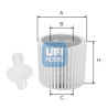 Filtro de aceite UFI 25.196.00