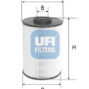 Filtro combustible UFI 26.037.00