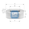 Filtro de aire UFI 27.196.00