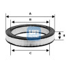 Filtro de aire UFI 27.719.00