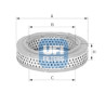 Filtro de aire UFI 27.720.00