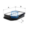 Filtro de aire UFI 30.725.00
