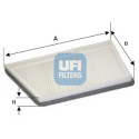 Filtro, aire habitáculo UFI 53.044.00