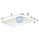 Filtro, aire habitáculo UFI 53.095.00