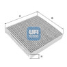 Filtro, aire habitáculo UFI 54.142.00