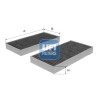 Filtro, aire habitáculo UFI 54.254.00