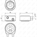 Radiador de aceite, aceite motor