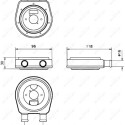 Radiador de aceite, aceite motor