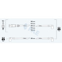 Juego de cables de encendido FAE 83950