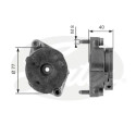 Polea tensora, correa poli V DriveAlign®
