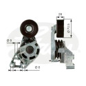 Polea tensora, correa poli V DriveAlign®