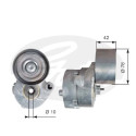 Tensor de correa, correa poli V DriveAlign®