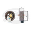 Polea tensora, correa dentada PowerGrip®