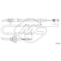 Cable de accionamiento, accionamiento del embrague
