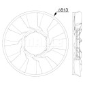 Núcleo ventilador, refr. motor