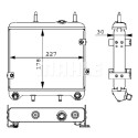 Radiador de aceite, aceite motor