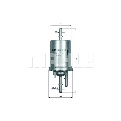 Filtro combustible MAHLE ORIGINAL KL 156/3