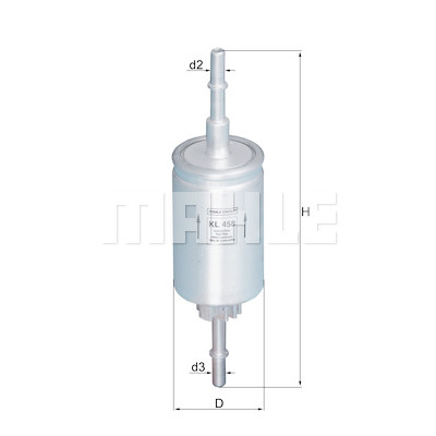 Filtro combustible MAHLE ORIGINAL KL 458