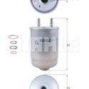 Filtro combustible MAHLE ORIGINAL KL 752/5D