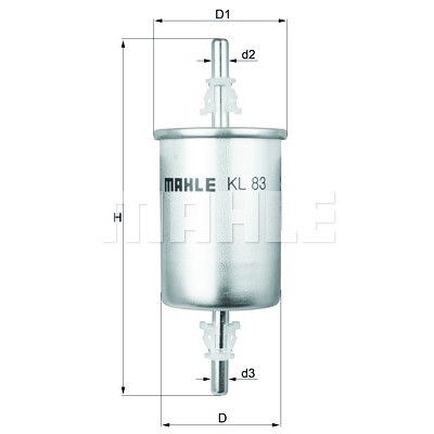 Filtro combustible MAHLE ORIGINAL KL 83