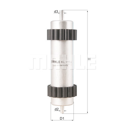 Filtro combustible MAHLE ORIGINAL KL 915