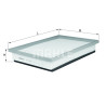 Filtro de aire MAHLE ORIGINAL LX 1000