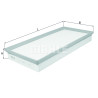 Filtro de aire MAHLE ORIGINAL LX 1004