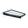 Filtro de aire MAHLE ORIGINAL LX 1022
